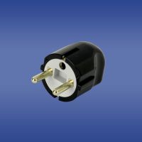 Wtyczka kątowa uniwersalna FWKC, 2P+Z, 10A, 250V, rozbieralna czarna (1szt) | 51.230 Elektro-Plast Opatówek