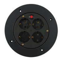 Kołnierz z gniazdem KGS 4x230 +Termik SCHUCO 186x186x40mm czarny (1szt) | 32.540 Elektro-Plast Opatówek