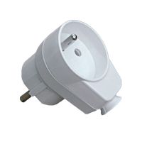 Wtyczka - Gniazdo kątowe AWA-WG, 2P+Z, 16A, 250V, rozbieralne biała (48szt) | 51.30 Elektro-Plast Opatówek