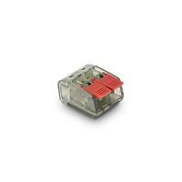 Szybkozłączka CMK-622 (2x4mm2) transparentny/czerwony (100szt) | 39.622 Elektro-Plast Opatówek
