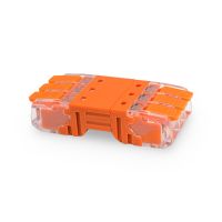 Szybkozłączka przelotowa dwuczęściowa CMK-643 transparentny/pomarancz (40szt) | 39.643 Elektro-Plast Opatówek