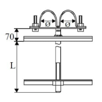 Wspornik WRZ-2 50X200 | EP-UC-WRZ2-50X200 Delkar