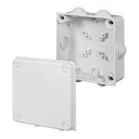 Puszka n/t odgałęźna bez wkładu IP55, biała PK-4 | 0233-00 Elektro-Plast Nasielsk