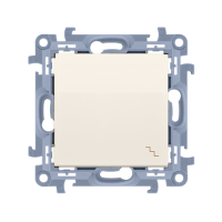 Łącznik schodowy (moduł) 10AX, 250V, zaciski śrubowe, krem CW6.01/41 Simon 10 | CW6.01/41 Kontakt Simon