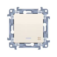 Łącznik krzyżowy z podświetleniem LED (moduł) 10AX, zaciski śrubowe, krem CW7L.01/41 Simon 10 | CW7L.01/41 Kontakt Simon