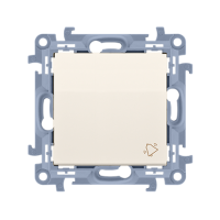 Przycisk dzwonek (moduł) 10AX, 250V, zaciski śrubowe, krem CD1.01/41 Simon 10 | CD1.01/41 Kontakt Simon