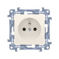 Gniazdo wtyczkowe pojedyncze z/u 16A, 250V, zaciski śrubowe, krem CGZ1.01/41 Simon 10 | CGZ1.01/41 Kontakt Simon