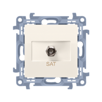 Gniazdo antenowe typu F pojedyncze, krem CASF1.01/41 Simon 10 | CASF1.01/41 Kontakt Simon