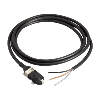 Łącznik krańcowy OsiSense XC miniaturowy, trzpień płaski, długość przewodu 2 m | XC010L2 Telemecanique Sensors