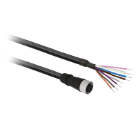 Złącze żeńskie M12 proste 8-pinowe 10m PUR | XZCP29P12L10 Telemecanique Sensors