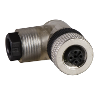Wtyk M12 F 4 | XZCC12FCP42B Telemecanique Sensors