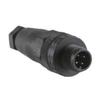 Złącze M12 męskie proste 4PIN PLASTIK | XZCC12MDP40B Telemecanique Sensors