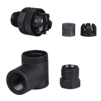 Złącze M12 męskie kątowe 4PIN PLASTIK | XZCC12MCP40B Telemecanique Sensors
