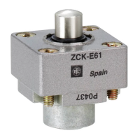 Głowica łącznika krańcowego OsiSense XC trzpień boczny metalowy | ZCKE636 Telemecanique Sensors