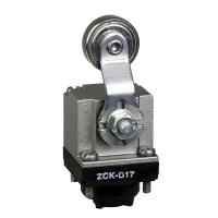 Głowica łącznika krańcowego OsiSense XC dźwignia z rolką stalową ułożyskowana | ZCKD17 Telemecanique Sensors