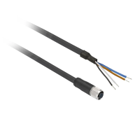 Konektor z kablem PCW, FEMALE, M12, 4 | XZCPV1141L2 Telemecanique Sensors