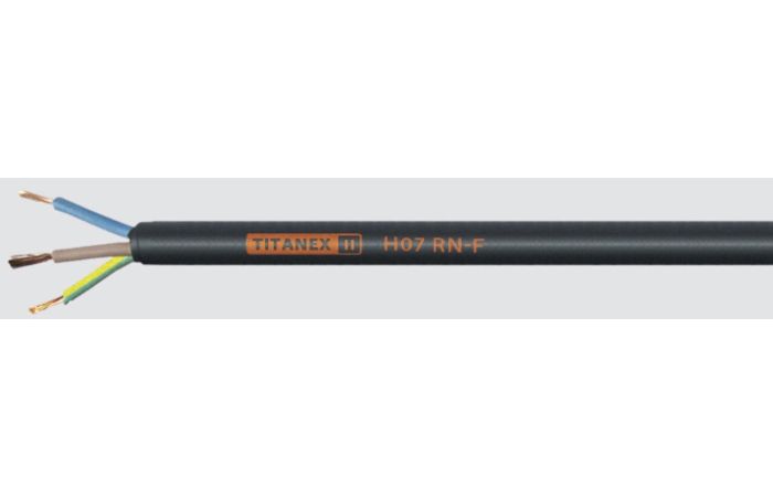 Przewód w izolacji gumowej TITANEX H07RN-F (OnPD) 5x2,5 żo 450/750V BĘBEN | 37062T Helukabel