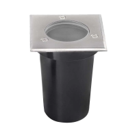 Oprawa gruntowa ogrodowa najazdowa kwadrat stal szczotkowana GU10 IP67 V-TAC VT-1127 | 3800170207516 LED EUROPE