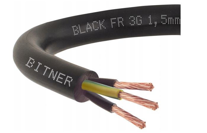 Kabel sterowniczy BIT 500 BLACK FR 3G1,5 300/500V BĘBEN | SB1894 Bitner