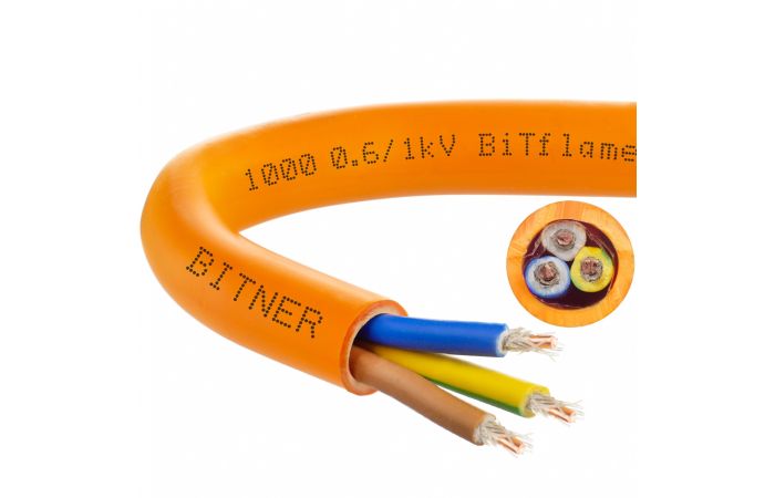 Kabel bezhalogenowy BITflame 1000 FE180/E90 3G2,5 0,6/1 kV BĘBEN | B62687 Bitner