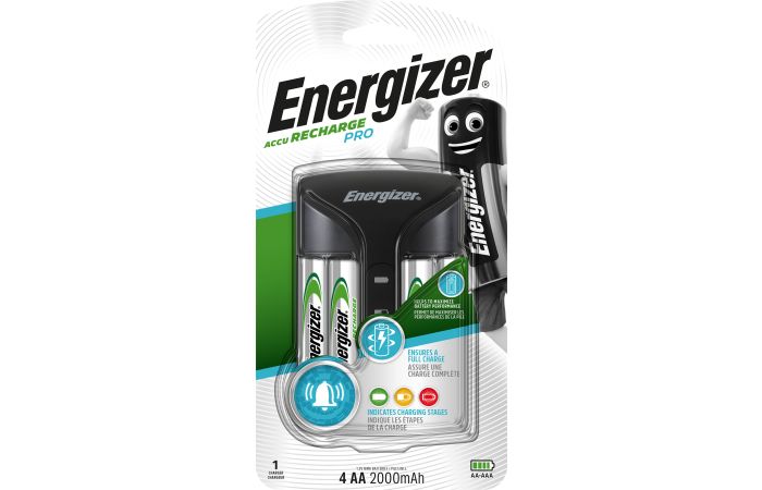 Ładowarka Energizer Pro Charger + Power Plus AA /4szt | 7638900398373 Energizer