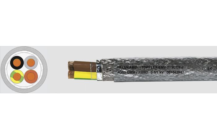 Kabel falownikowy TOPFLEX-EMV-2YSLCY-J 4x2,5 0,6/1kV BĘBEN | 22085 Helukabel