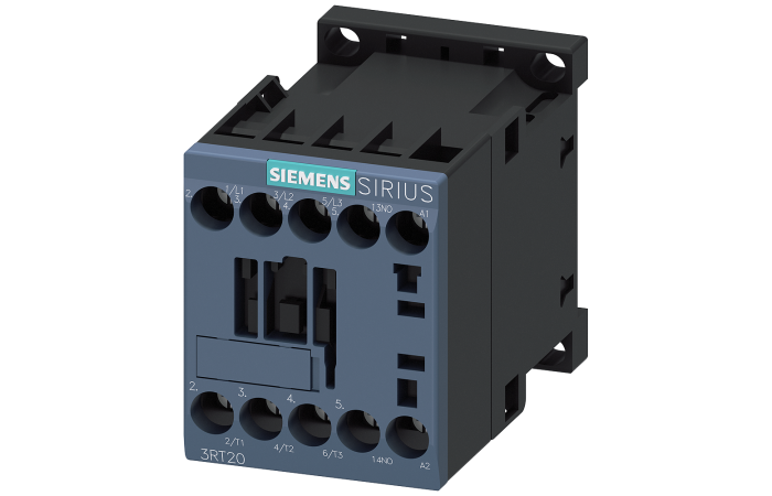 Stycznik mocy 3kW, 400V, AC-3, 1NO, 24V AC 3P S00 Przyłącze śrubowe | 3RT2015-1AB01 Siemens