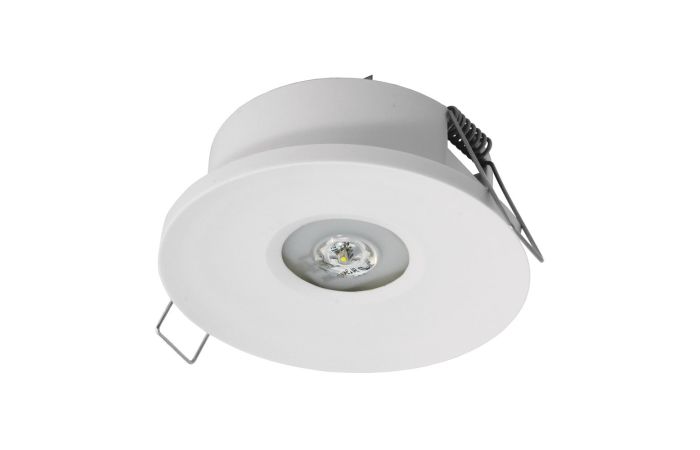 Oprawa awaryjna AXP IP65, 20 ECO LED, 1W, 135lm, optyka otwarta, 1h, jednozadaniowa, AT, biała | AXPO/1W/E/1/SE/AT/WH Awex