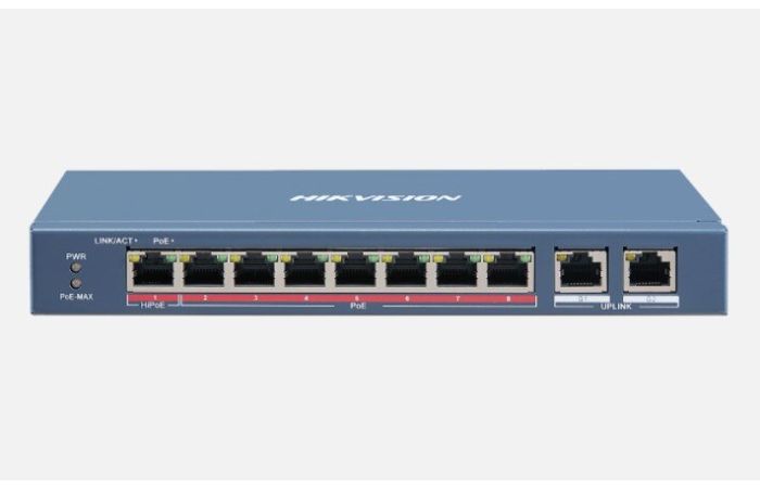 Switch DS-3E0310HP-E, PoE 110W, 10 port, 8x10/100 PoE, 2x10/100/1000 LAN, 8 PoE+2 Uplink, | 301801346 Hikvision Poland