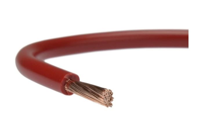 Przewód instalacyjny H05V-K (LGY) 0,5 300/500V, czerwony KRĄŻEK | 5907702813349 EK Elektrokabel