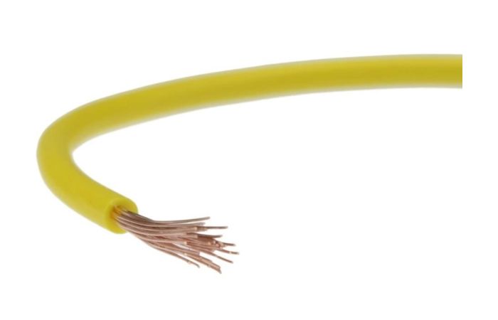 Przewód instalacyjny H05V-K (LGY) 0,5 300/500V, żółty KRĄŻEK | 5907702813363 EK Elektrokabel