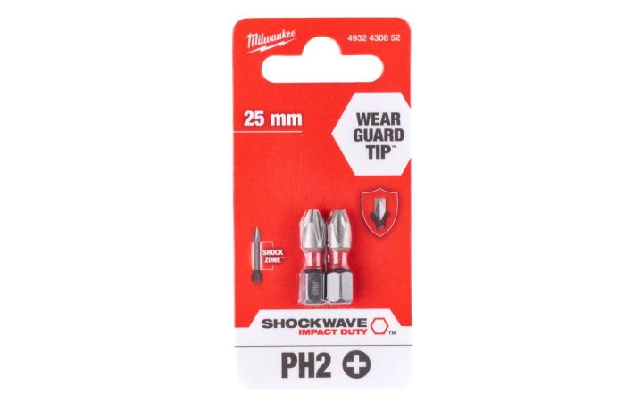 Bity Shockwave PH2 25mm (zestaw 2szt) | 4932430852 Milwaukee