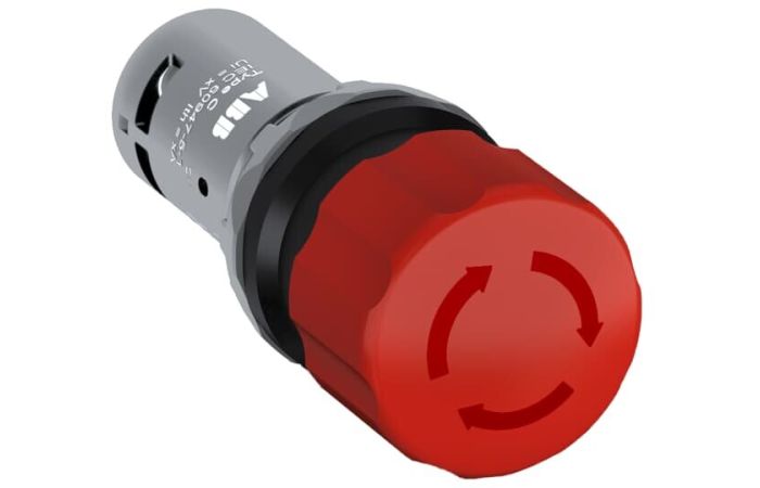 Przycisk bezpieczeństwa 2NC CE3T-10R-02, czerwony | 1SFA619500R1051 ABB
