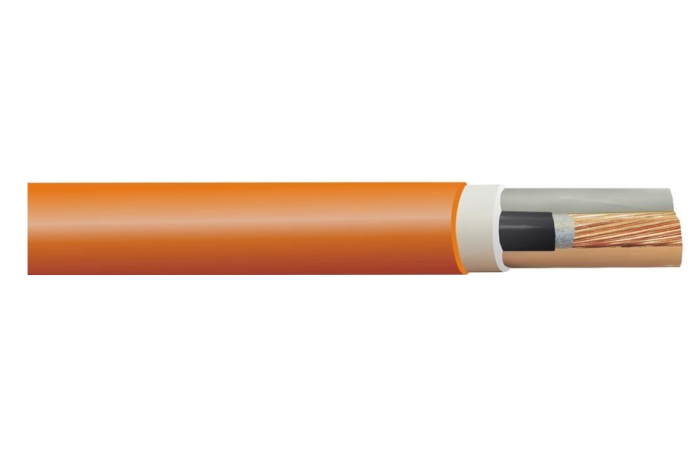 Kabel bezhalogenowy NHXH-J FE180/E90 3x2,5 0,6/1kV pomarańczowy BĘBEN | 0699 015 33 Technokabel