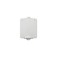 Gniazdo zasilające z ochroną styków TEKNO IP65GR GN1x2P+Z szary | 39223 Kanlux