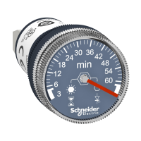 Przekaźnik czasowy 100-240 V AC/DC, ZAKRES 3min-60min, wyjście 1NO PNP | XB5DTGM5 Schneider Electric