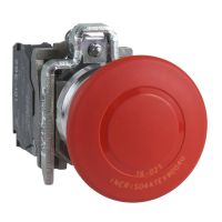 Przycisk awaryjny STOP Fi-40mm czerwony push-pull bez podświetlenia Harmony XB4 - ATEX D | XB4BT845EX Schneider Electric