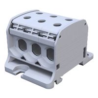 Złączka szynowa gwintowa, STB 50-3, Al/Cu, 87360 SIMBLOCK, szary | 81003002 Simet