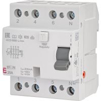 Wyłącznik różnicowoprądowy 4P 40A 30mA typ A 6kA, EFI6-P4 A 40/0.03 | 002061662 Eti