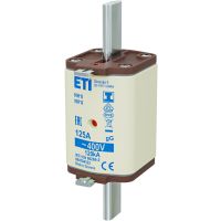 Wkładka bezpiecznikowa (topikowa) NH1/I 125A gG 400V zwłoczna / Zaczepy izolowane | 004194123 Eti