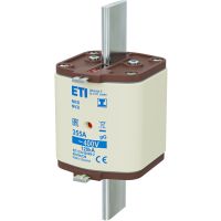 Wkładka bezpiecznikowa (topikowa) NH3/I 355A gG 400V zwłoczna / Zaczepy izolowane | 004196128 Eti