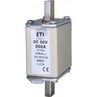 Wkładka bezpiecznikowa (topikowa) NH00/K 200A 80V DC / Z wybijakiem | 004110119 Eti