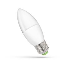 Lampa LED 6W 520lm WW 3000K E27 świeczka matowa ciepła biała Spectrum | WOJ+13061 Wojnarowscy