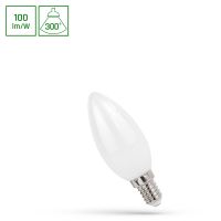 Lampa LED COG 4W 400lm WW 2700K E14 230V MILKY świeczka matowa ciepła biała | WOJ+14069 Wojnarowscy