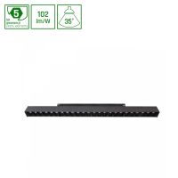 Oprawa LED GRID L  na szynoprzewód 404x23x42mm 22W 35st czarny 5 lat gw. DALI system SHIFT | WLD+40013_DALI Wojnarowscy