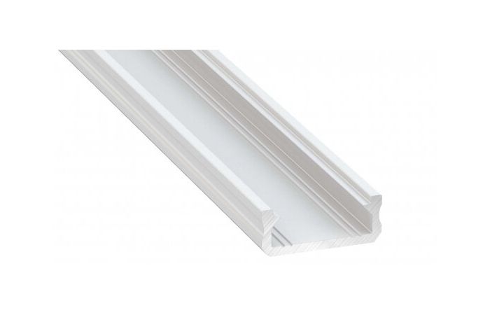 Profil D nawierzchniowy 2m biały lakierowany AL-PROFIL D 6,3x16mm GXLP821 | 10-0041-20 LED Labs