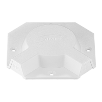 PKS60, okrywa przyłączeniowa fi60mm, do wprowadzania przewodów, biała | 37268306 Simet