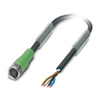 Kabel czujnika/urządzenia wykonawczego SAC-4P-10,0-PUR/M 8FS, 4-pinowy, czarno-szary (10m) | 1683484 Phoenix Contact