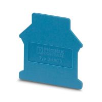 Pokrywa zamykająca D-UK 16 BU,( DxSxW) 42,5x1,5x54mm niebieska | 3006108 Phoenix Contact
