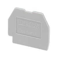 Pokrywa zamykająca D-MT 1,5, DxSxW 22x1x17,7mm, szary | 3100321 Phoenix Contact